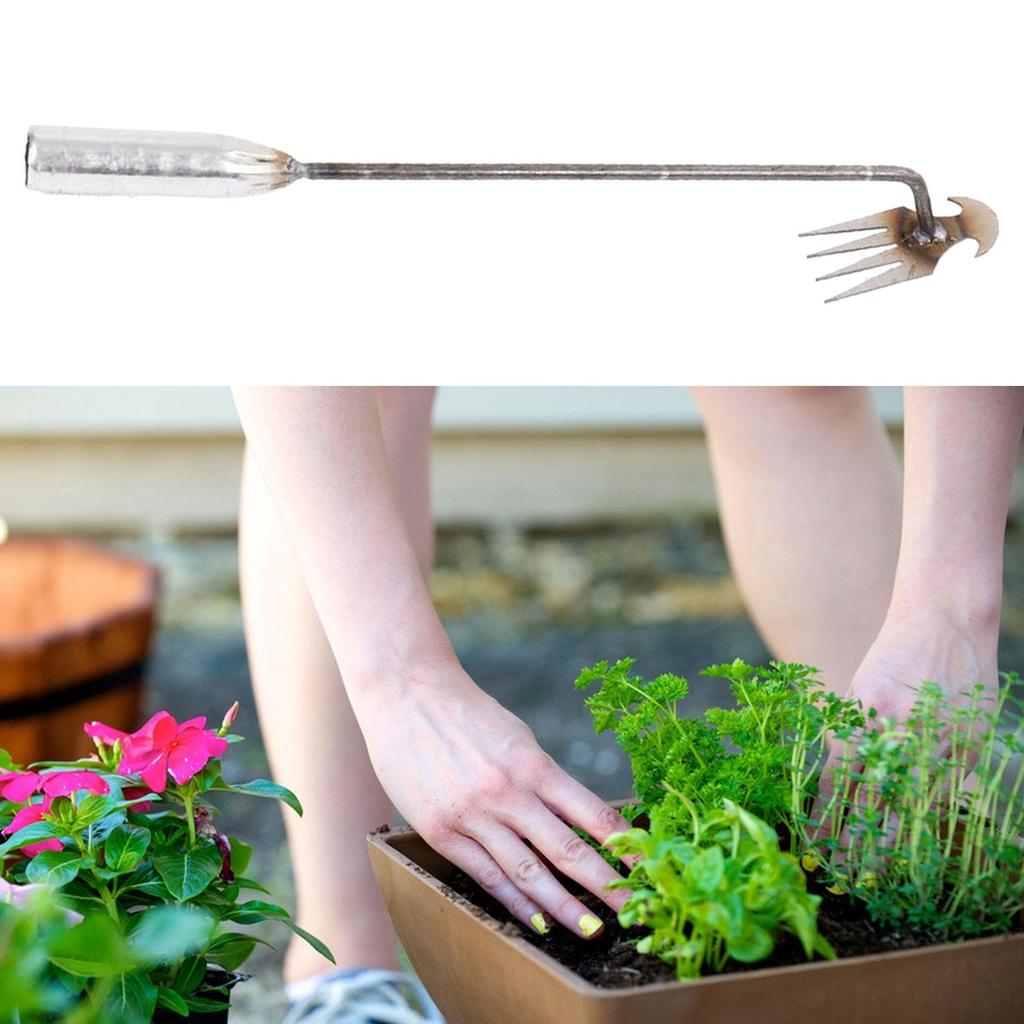 Uprooting weeder hand cultivator rake hoe tiller purpose garden weeder hand