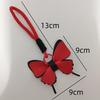 Colorful Leather Butterfly Pendant - Car and Bag Hanging Ornament with Cotton Rope