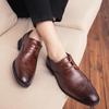 Men’s Derbys Dress Formal Business Shoes Men Street Style Brogues Tuxedo Wedding Blazers Saddle Shoes Large Size