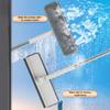3-in-1-Teleskop-Fensterglasreiniger, Wischer, langer Griff, doppelseitige Bürste, Fenstermopp, Abzieher, Wischer, Haushaltsreinigungswerkzeug