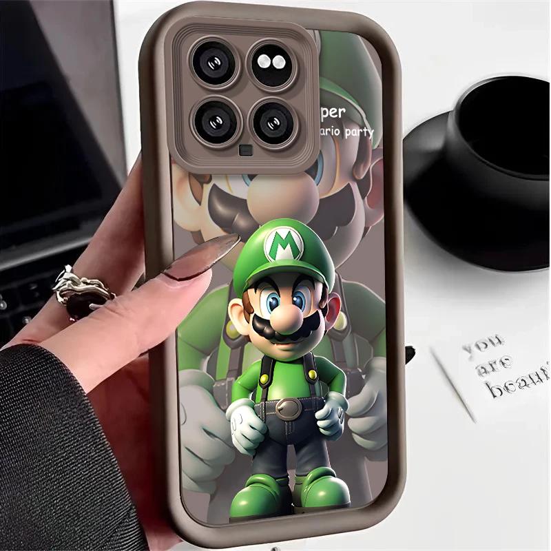 Super M-Marios Bros Case for Xiaomi Mi 14 13 13T 12 12T 11 11T Pro Lite 12X 12S POCO F6 F5 X5 X3 NFC Soft Silicone Cover Funda