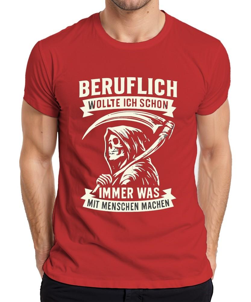 Always Wanted To Do Something With People Grim Reaper Humor Gothic Retr Unisexs Tshirt