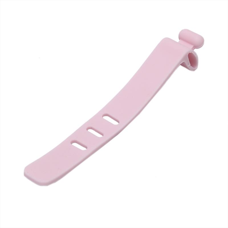 Silicone Data Cable Organizer Headphone Cord Finishing Buckle Wrap Tie Strap