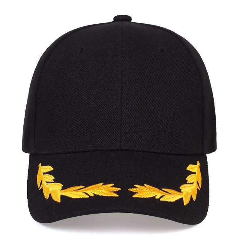 Unisex Wheat Ear Embroidery Baseball Caps Adjustable Casual Hats Spring and Autumn Outdoor Sunscreen Hat