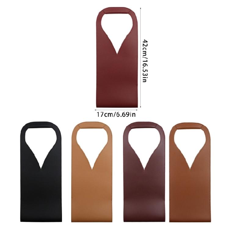 Wine Bag Holder PU Leather Wine Case with Soft Interior Wine Bag for Wine Enthusiasts Waterproof Wine Pouches Sleeve