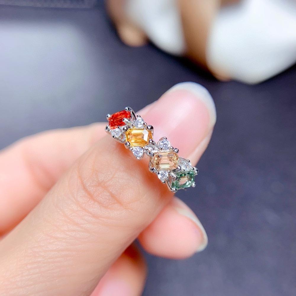 Verstellbarer offener Ring Imitation Natur-Turmal Stapelring für Damen Mädchen Modeschmuck Geschenk