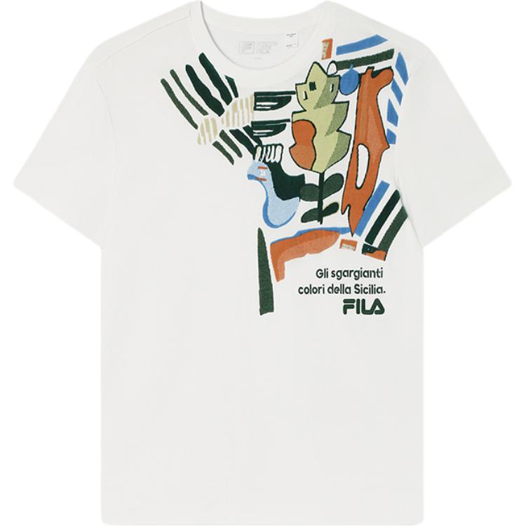 

New FILA T Shirt Men s Cloud White WT F11M528108F-WT 185/104A/XXL