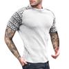 Men's Summer Casual Business Breathable T-Shirts Men's Printed Round Neck Slim Fit T-Shirts