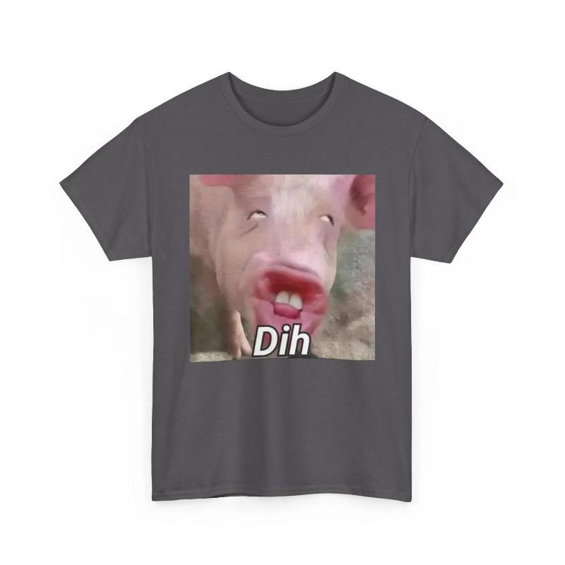 Funny Pork Meme TShirtDih Pork Meme ShirtGag Gifts ShirtGen Z Humor ShirtSarcastic Offensive Humor Shirt