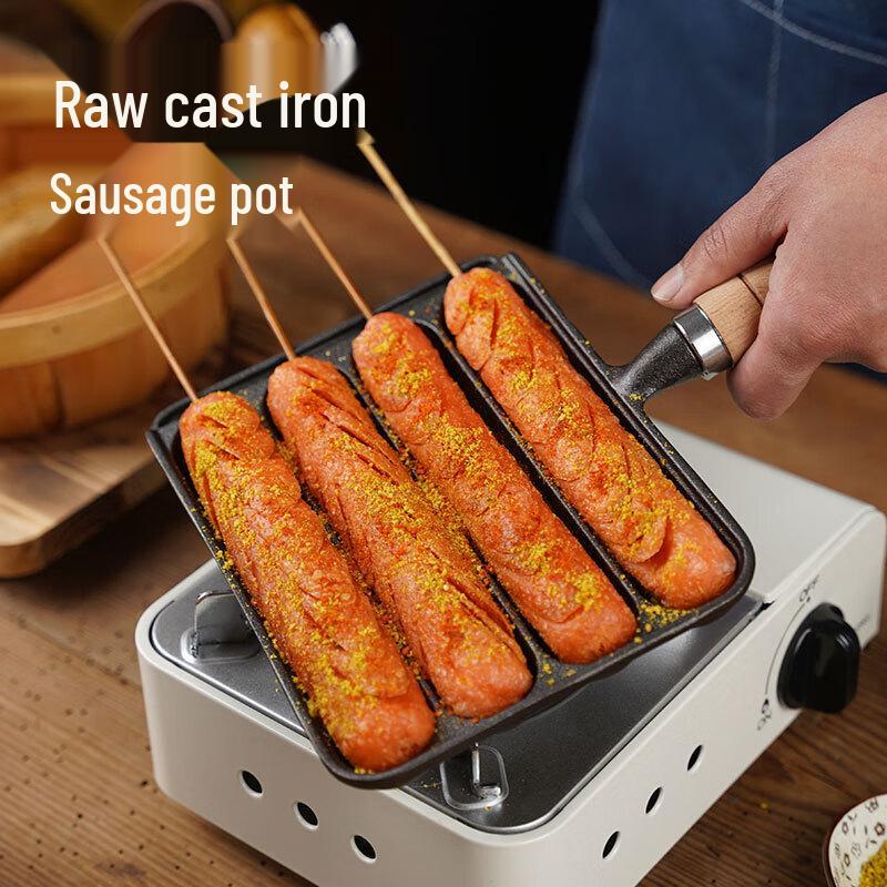 Cast Iron Crispy Sausage Grill Pan