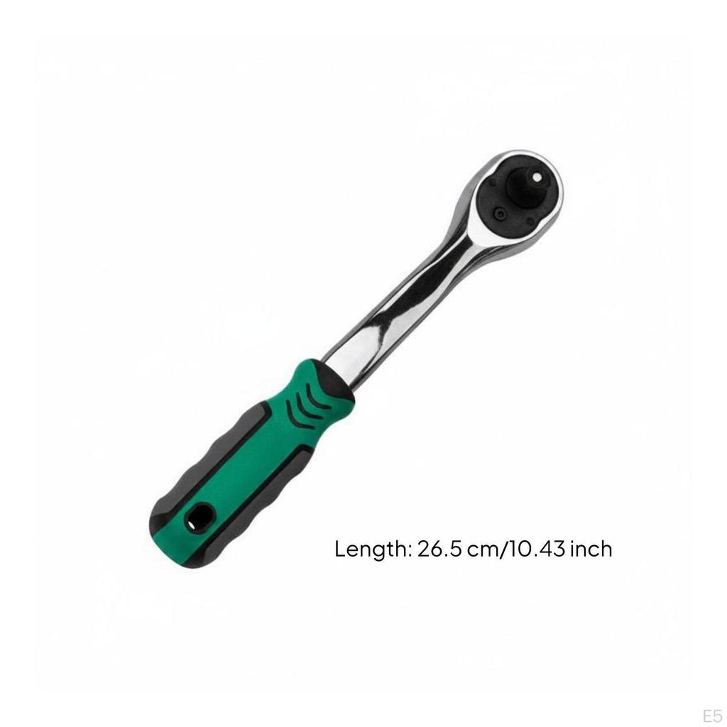 1/2 Inch Ratchet Wrench Industrial Grade 72Tooth Bidirectional Hand Tool for