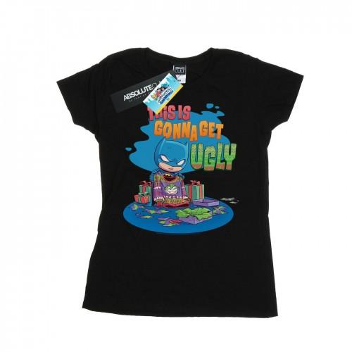 

DC Comics Womens/Ladies Super Friends Batman Joker Christmas Jumper Cotton T-Shirt білий