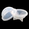 2 stykker kulekuleform silikonform for harpiksstøping 50 mm 60 mm