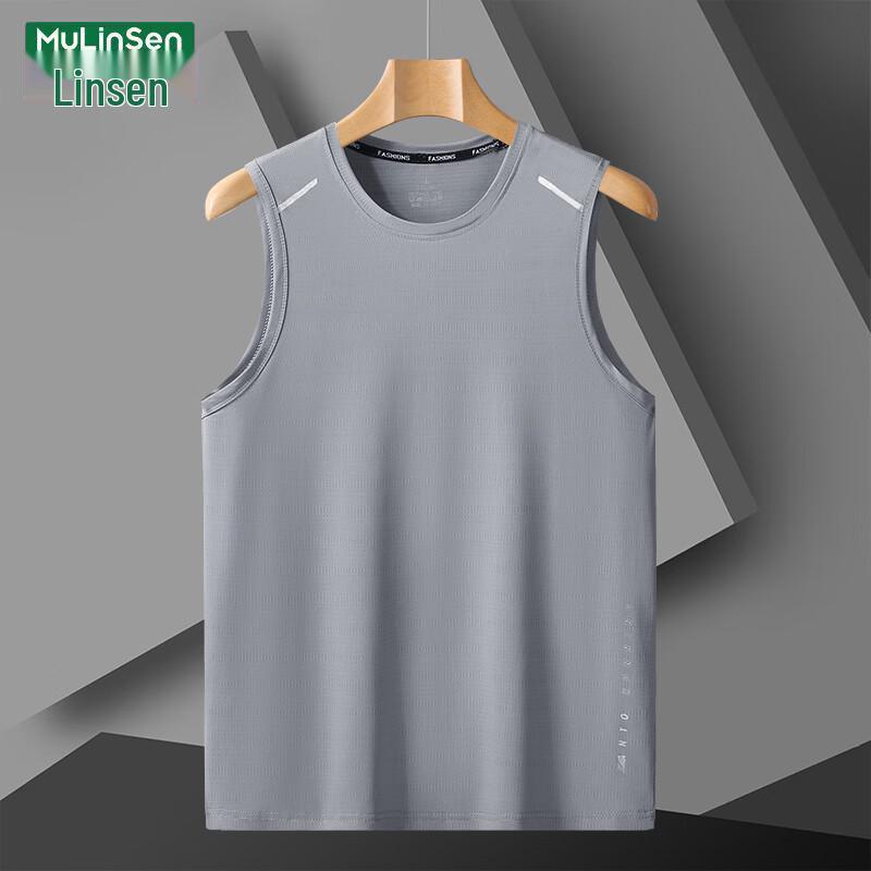 

MULINSEN Men s Ice Silk Sleeveless Athletic Tank Top 4XL