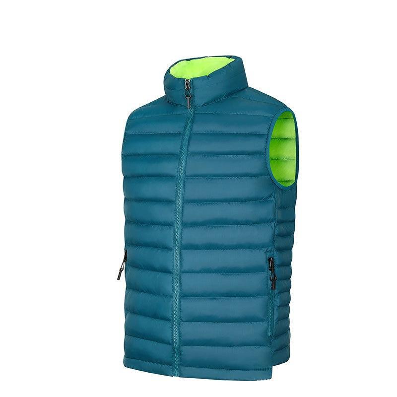 Men's Autumn and Winter Vest Stand-up Collar Cotton Clothes, E-commerce Large-size Vest Jacket, Feather Cotton Vest Vest