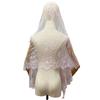 Vintage Style Bridal Headscarf Breathable Muslin Head Covering Lightweight Lace Shawl  Guest Look