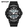 Sanda Luminous Waterproof Men's Sports Wristwatch - Korean Style for Teenagers and Students
