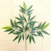 Artificial Bamboo Leaves and Branches for Landscape Decoration - Small Plastic Green Foliage