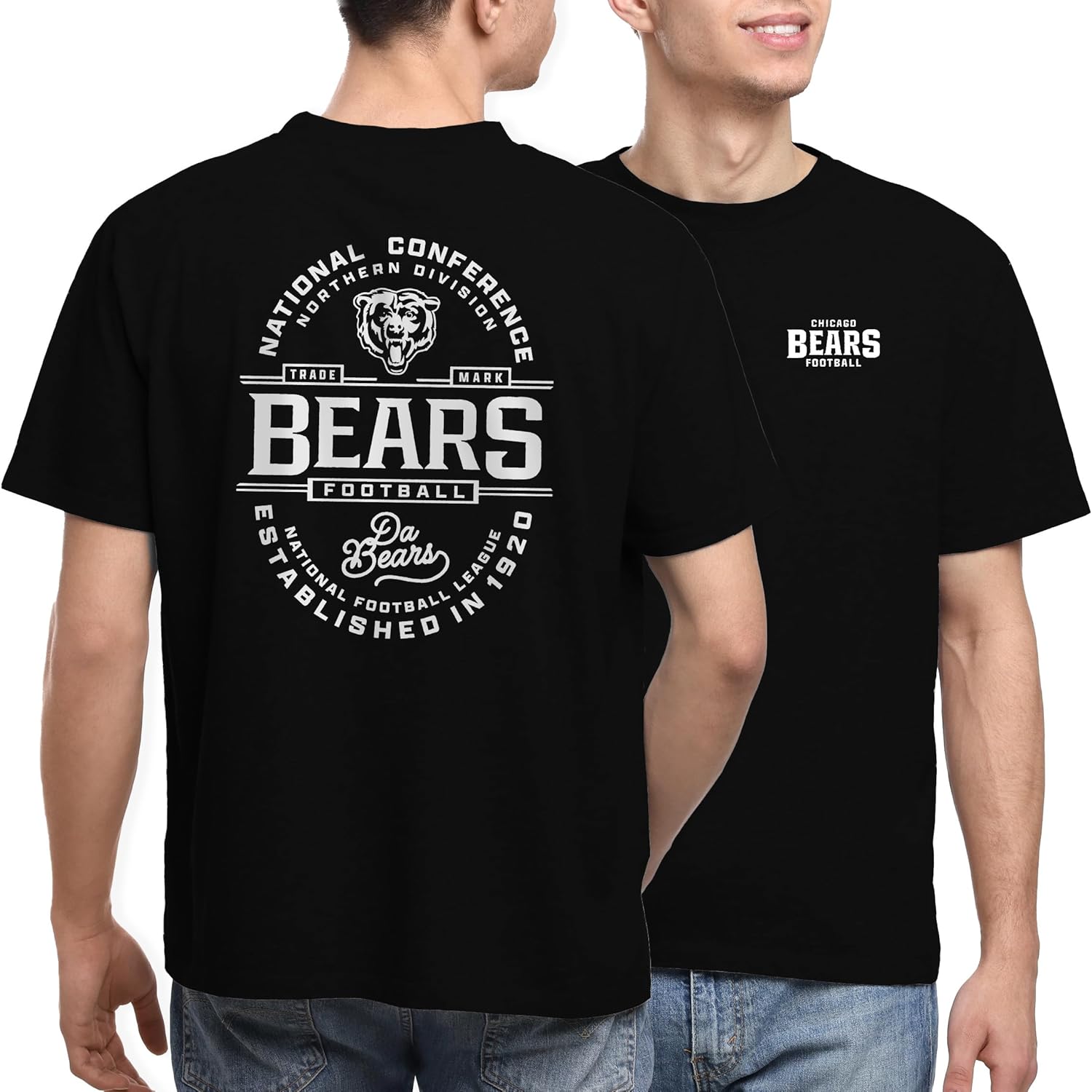 Junk Food NFL - Heritage Type - Unisex Adult Short Sleeve Fan Tee S разноцветный
