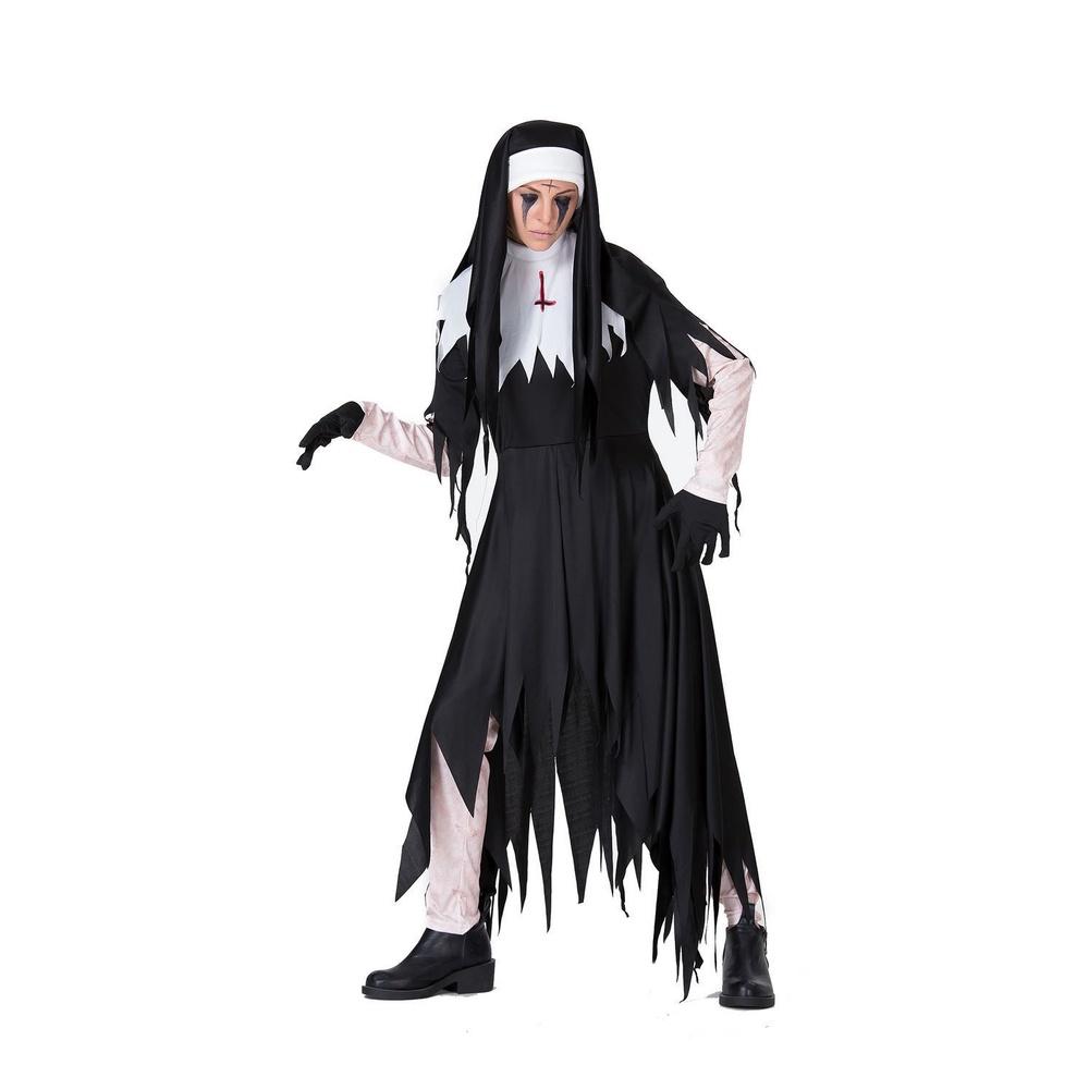 Scary Nun Costume For Women Halloween Cosplay Outfit For Scary Fun