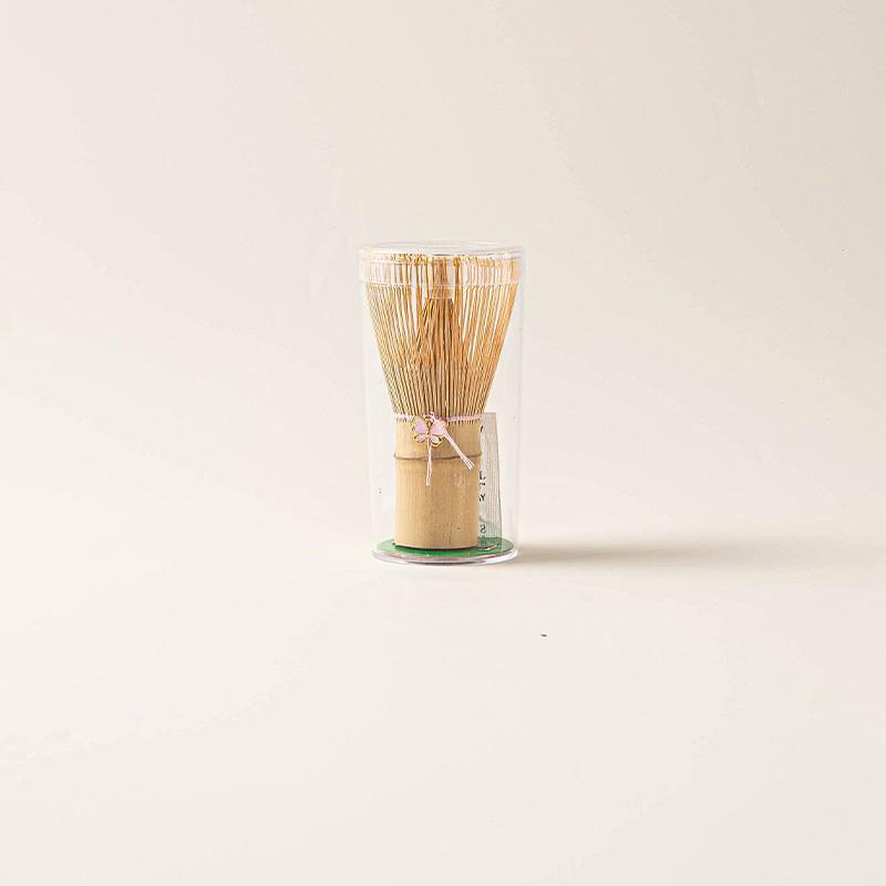Set con Frusta Matcha in Bambù a Ottanta Punte con Manico Lungo e Paletta