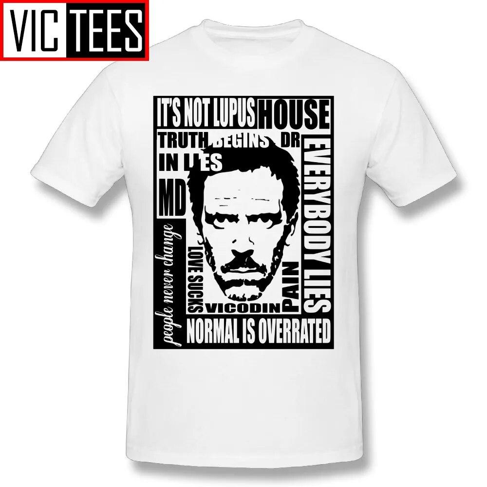 

Unisex Design T Shirt House MD Everybody Lies T-Shirt Dr House Funny Tee Shirts Unisex Slim Fit Tee Shirt Popular Youth