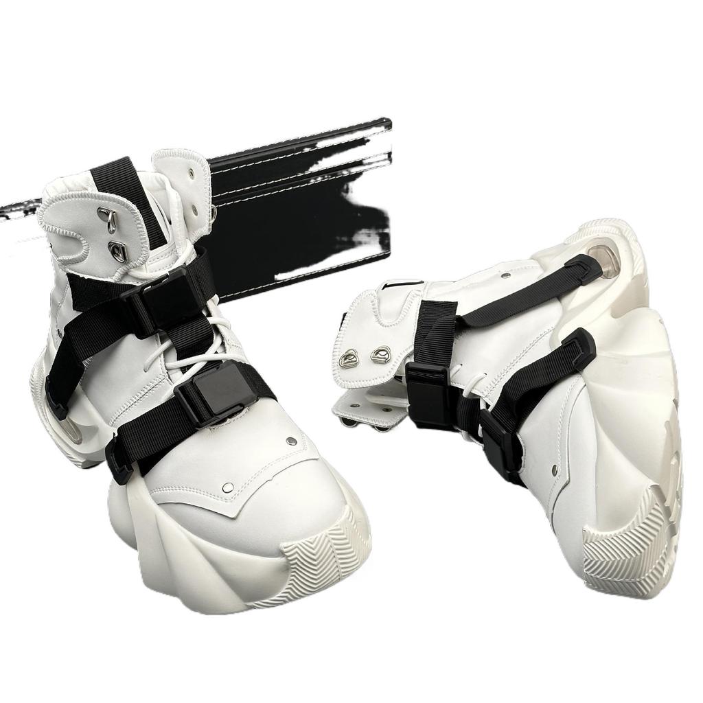 Europäische Herren High-Top Schwarze Sneaker: Frühling 2025 Trend, Größenerhöhend und Stilvoll