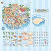 4 Pcs DIY 3D Scene Stickers Cartoon Cat Leisure Life Stickers for Adults Teen Kids Make Your Own Scene Stickers for Stress Relief