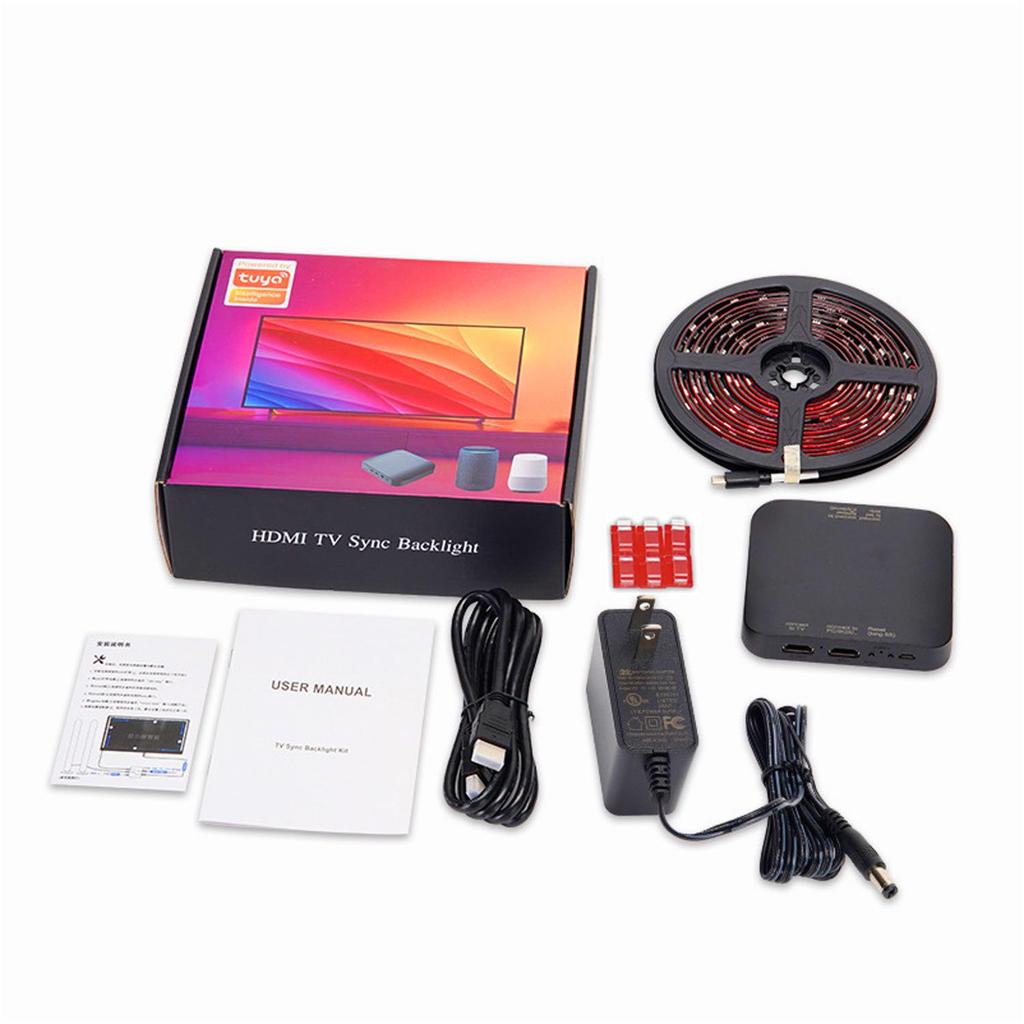 Graffiti Smart RGB LED TV Backlight Set - Colorful Synchronous Ambient Light Strips