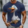 A Men's Personalized Pattern Printed Short-sleeved T-shirt for Comfortable and Breathable Summer Wear