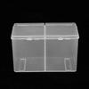 2 Grids Cotton Pads Swabs Container Nail Polish Glitter Powder Organizer Storage Box