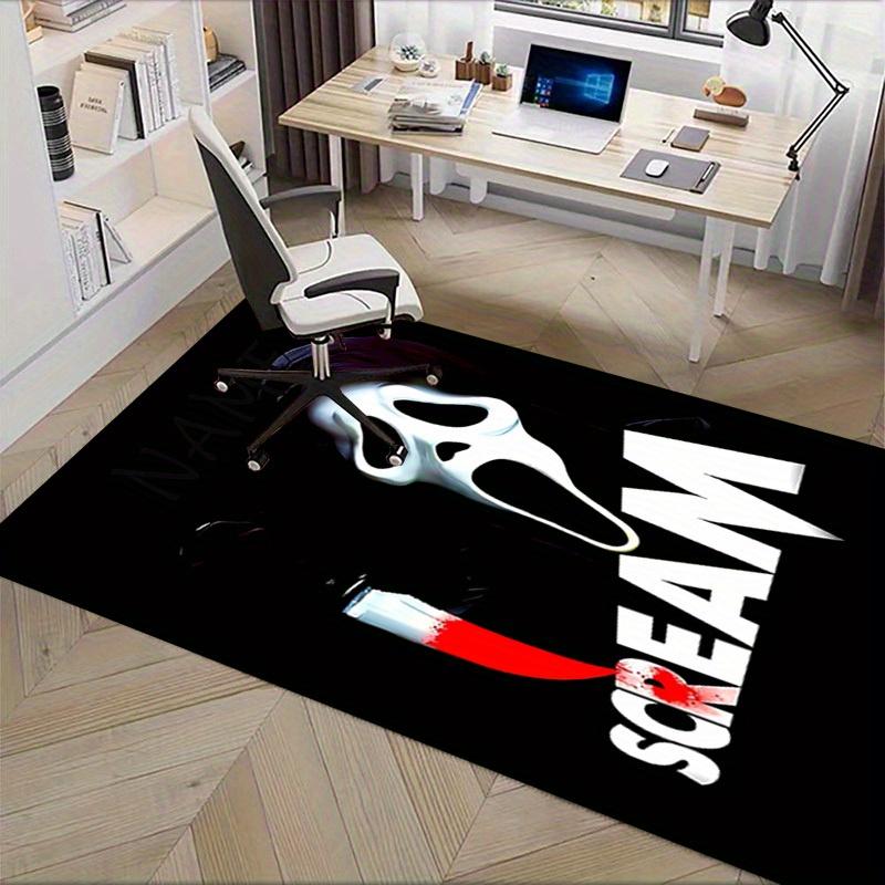 Scream, Ghostface, Knife Office Carpet Soft Polyester Entrance Carpet Washable Non slip Machine Wash