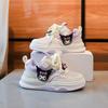 Girls' 2026 Kuromi Cartoon Thick-Soled White Board Shoes - Non-Slip, Soft Sole Sports Shoes for Spring and Autumn
