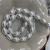 1 Strand Barrel Rice Shell Pearl Beads 10x15mm Oval Tubular Imitation Shell Pearls 38cm Loose Beads For DIY Necklace Bracelet Jewelry Making