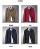 Men's Plus Size Lapel Business Casual Jacket for Dad - Spring & Autumn