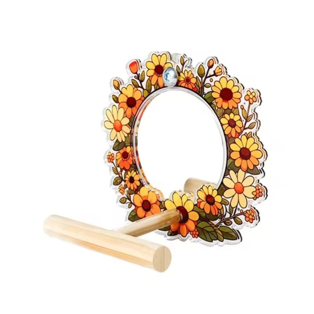 

Подвесная подставка-зеркало для птиц, съемная подставка-зеркало для попугаев для зябликов, канареек, корелл Style 4