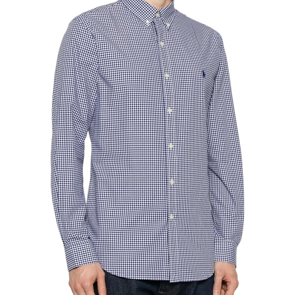 Polo Ralph Lauren gingham long-sleeved shirt 710929342-001