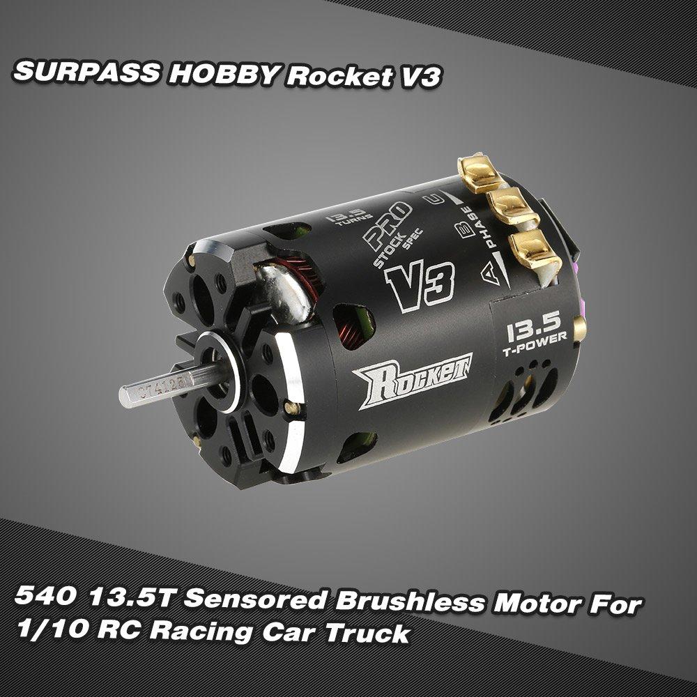 GoolRC Rocket V3 540 13.5T Sensing Brushless SPEC Motor Black for 1/10 RC Racing Car Truck