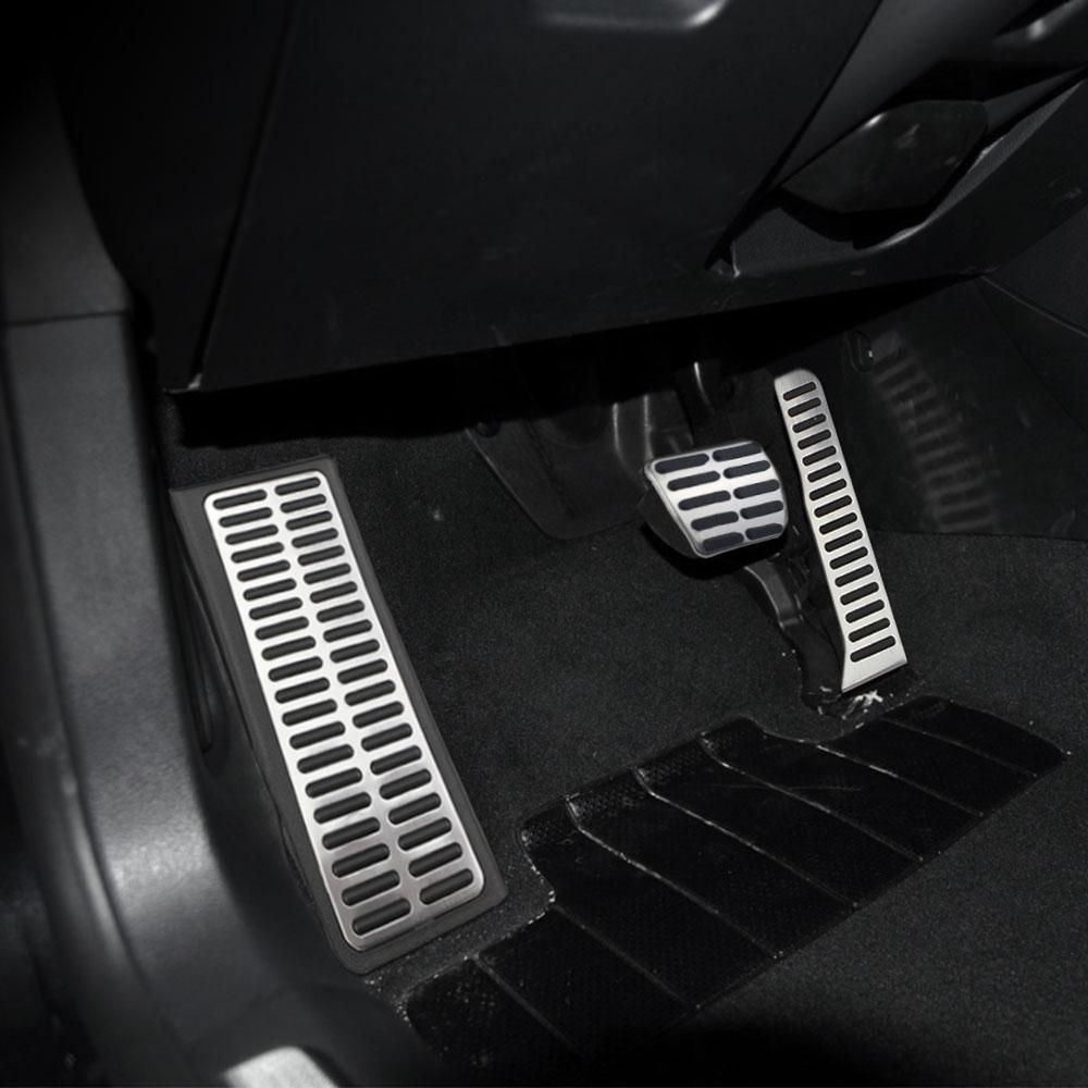 Car Pedal Cover for Volkswagen VW Tiguan MK1 5N 2009 - 2014 2015 2016 LHD Gas Brake Pedals Rest Pedal Pad Protector Accessories