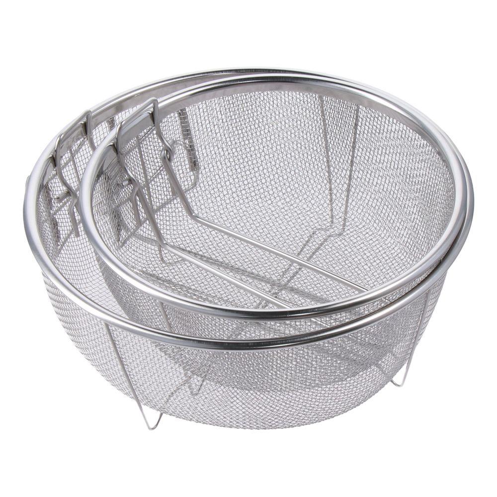 Stainless Steel Fryer Basket Detachable Fryer Strainer Practical Deep Fry Basket  Cooking