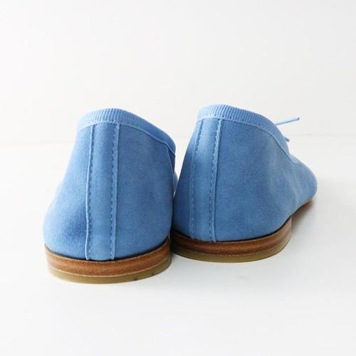 Scarpe décolleté da ballo Repetto Cendrillon Piatte Pelle scamosciata Blu Nastro Taglia EU 36 Giappone