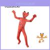 Roblox Rainbow Friends Orange Jumpsuit Kostüm für Kinder mit atmungsaktivem Polyesterstoff