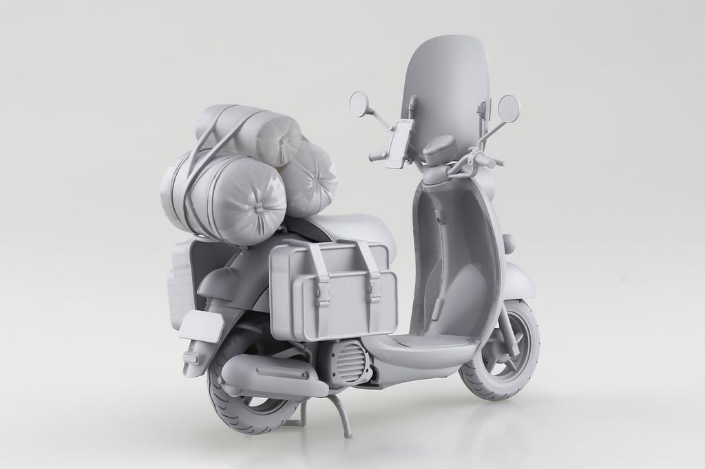 Aoshima Bunka Kyozaisha Yuru SEASON3 The Bike Series Rin Scooter Scale Plastic Model Camp No.YU-01 Shima's 1/12 Color-coded (Motorcycle)