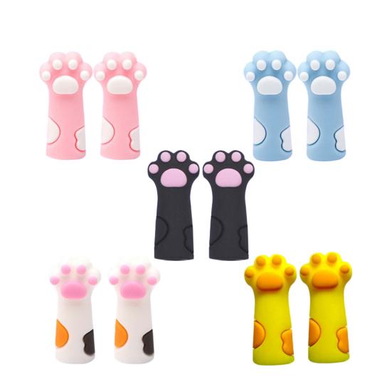 Protective Case Silicone Pencil Cap Cartoon Cat Paw Pencil Tip Protector for Wooden Pencils Extend Usage Time Reduce Waste Stress