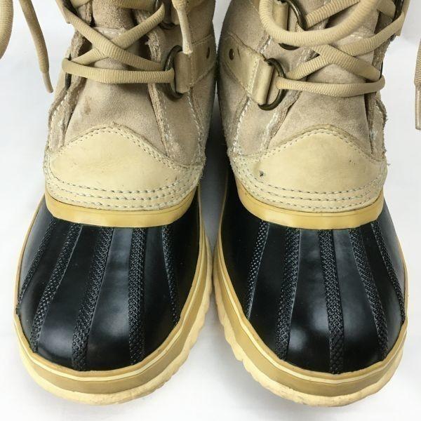 SOREL Ladies Size 23.5 Premium Snow Boots with Liner Brown Long Waterproof Boots/Shoes(USED)
