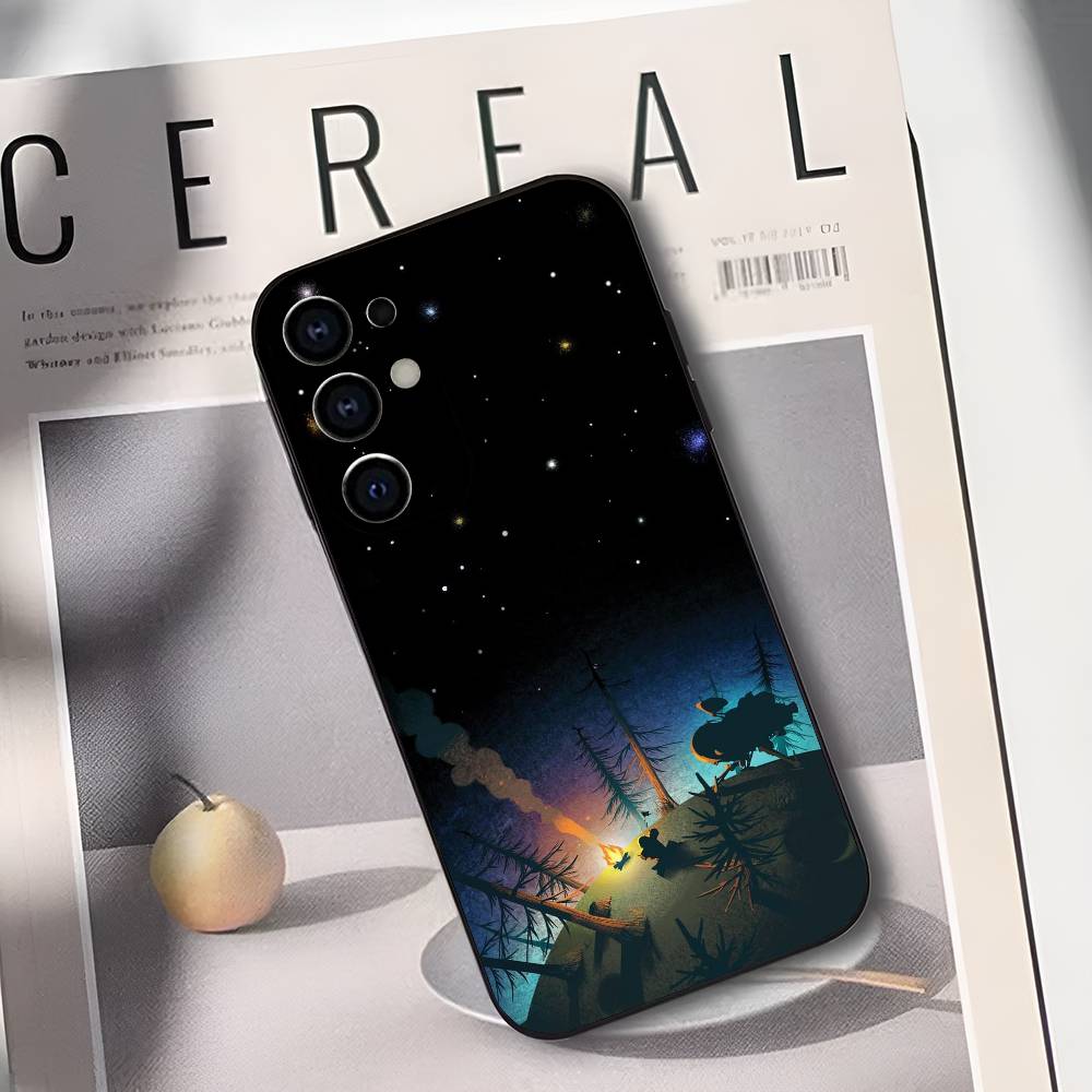 Soft Black Phone Case for Samsung Adventure Game O-Outer W-Wilds Compatible with S25 S24 S21 S22 S23 S30 Ultra S20 plus Fe Lite