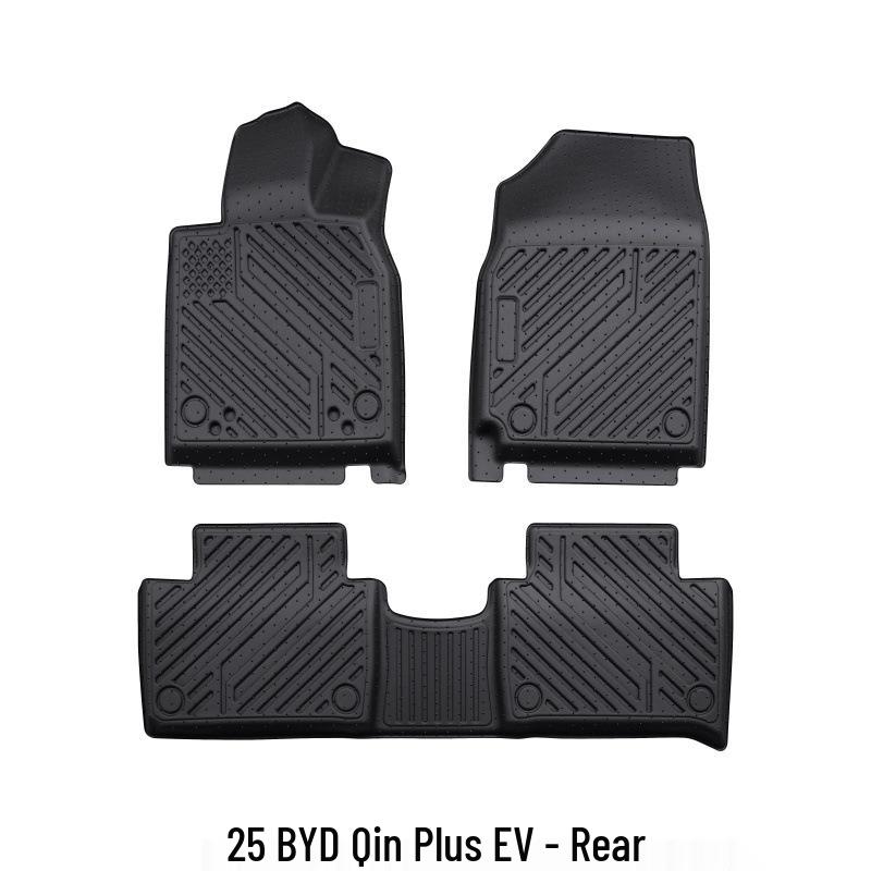 3D High-Edge Anti-slip TPE Floor Mats for 25 BYD Qin Plus-EV Models