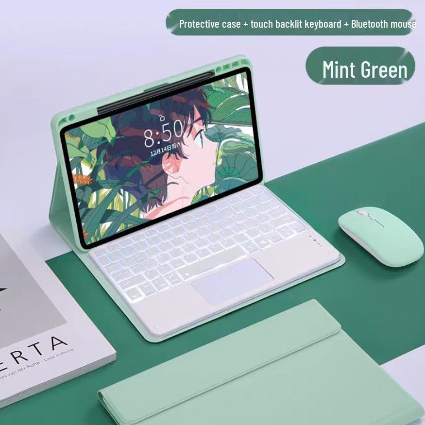 Redmi Pad Pro 12.1 Wireless Bluetooth Keyboard Protective Case with Spanish Language Support