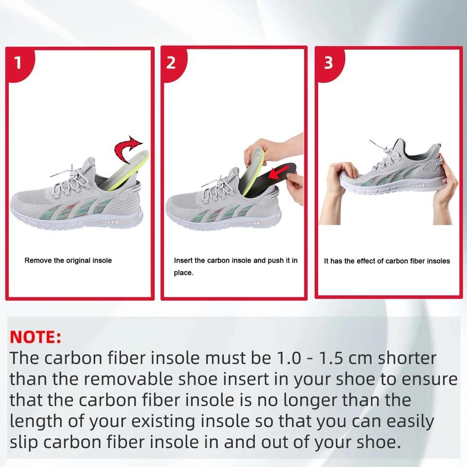 1.2mm Carbon Plate Insoles-Morton's Extension Rigid Carbon Fiber Insole Insert-For Hallux Limitus,  Arthritis Orthopedic Insoles
