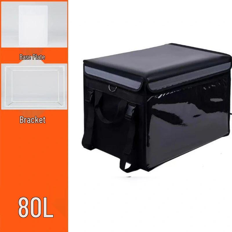 Cutie Izolată Impermeabilă pentru Livrare Mâncare pentru Standuri Stradale - Disponibilă în Mărimi Mari și Mici